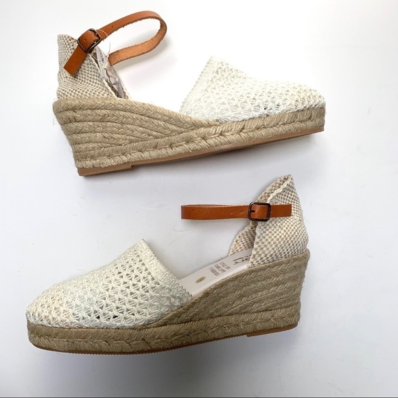 PICON Handmade Woven Wedge Espadrille Sandals - Picture 4 of 16